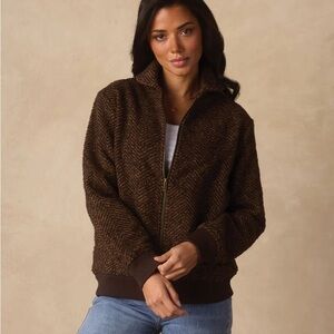 The Normal Brand Brown Bomber Jacket